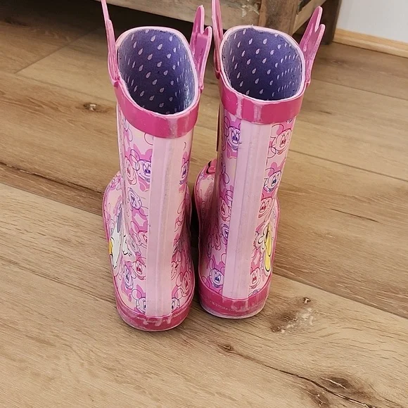 Pink Minnie Mouse Rain Boots, 13-1 - Picture 8 of 9